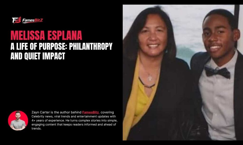 Melissa Esplana
A Life of Purpose: PhilantMelissa Esplana A Life of Purpose: Philanthropy and Quiet Impacthropy and Quiet Impact