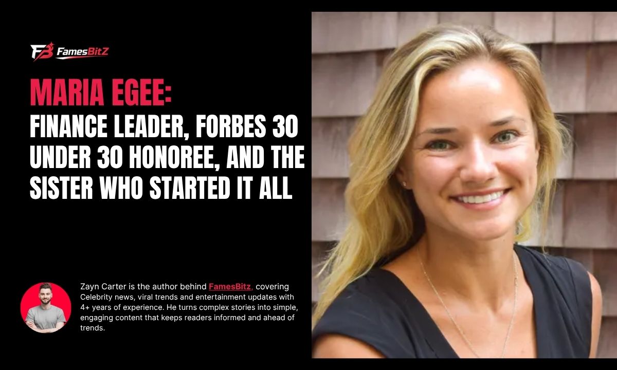 Maria Egee: Finance Leader, Forbes 30 Under 30 Honoree, and the Sister Who Started It All